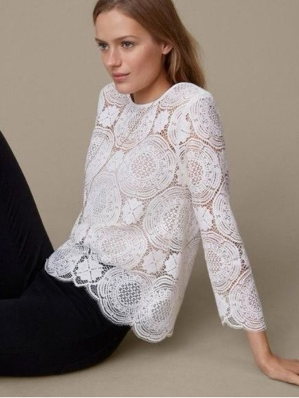 LOFT Lace Medallion Top